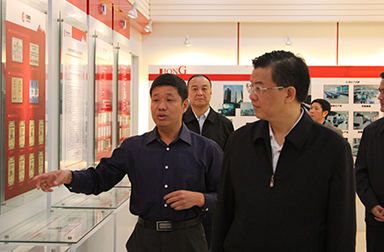 福建省委常委、省紀(jì)委書記倪岳峰調(diào)研虹潤公司